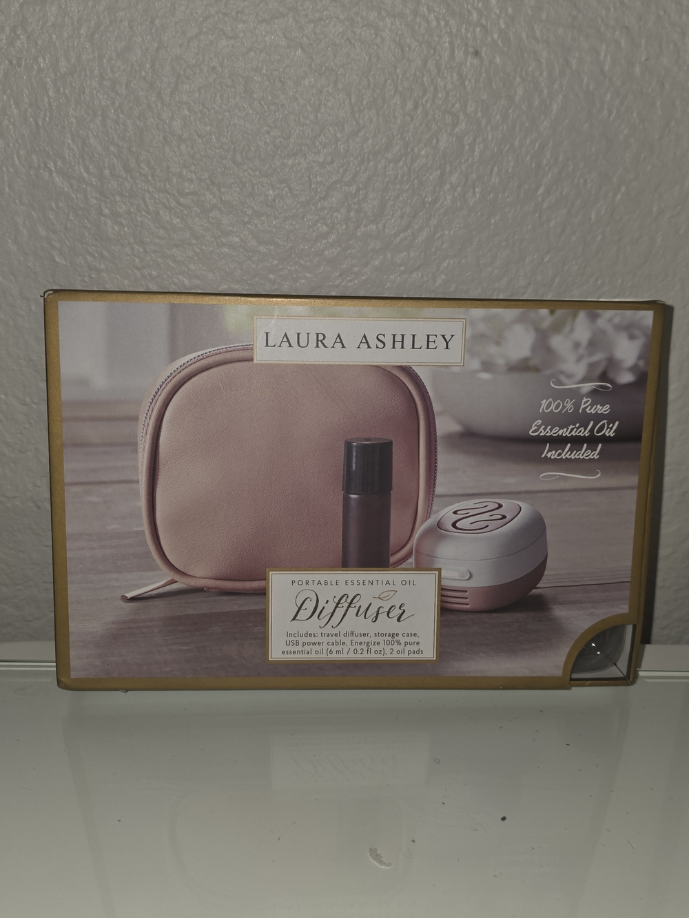 Laura Ashley Portable Essential Oil Diffuser - Blush Pink